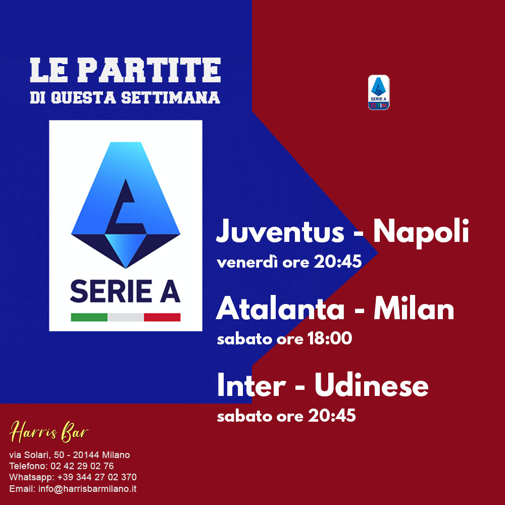 Harris Bar Milano | Pub, Locale, Partite di Calcio Serie A | Calcio in diretta Milano Champions League, Serie A, Giornata 15