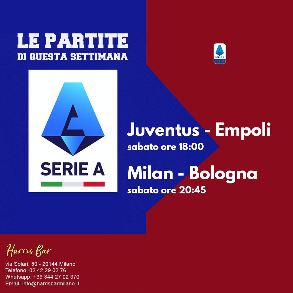 Harris Bar Milano | Pub, Locale, Partite di Calcio Serie A | Calcio in diretta Milano Champions League, Serie A, Giornata 22