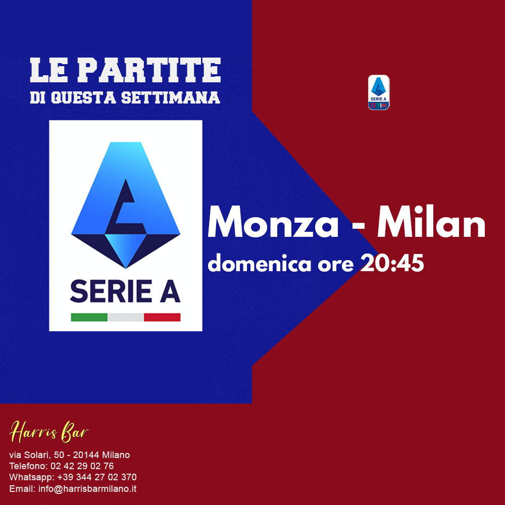 Harris Bar Milano | Pub, Locale, Partite di Calcio Serie A | Calcio in diretta Milano Champions League, Serie A, Giornata 25