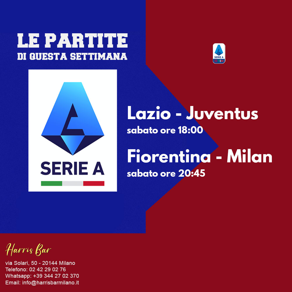 Harris Bar Milano | Pub, Locale, Partite di Calcio Serie A | Calcio in diretta Milano Champions League, Serie A, Giornata 30
