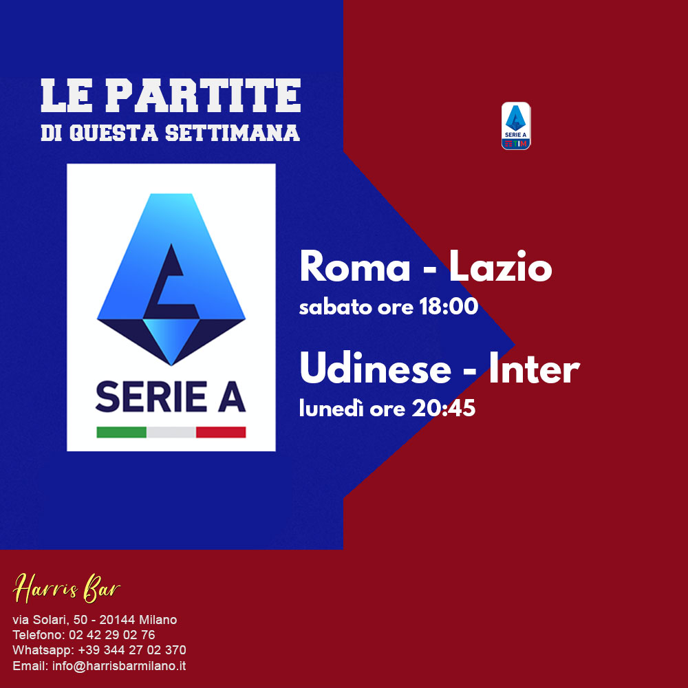 Harris Bar Milano | Pub, Locale, Partite di Calcio Serie A | Calcio in diretta Milano Champions League, Serie A, Giornata 31