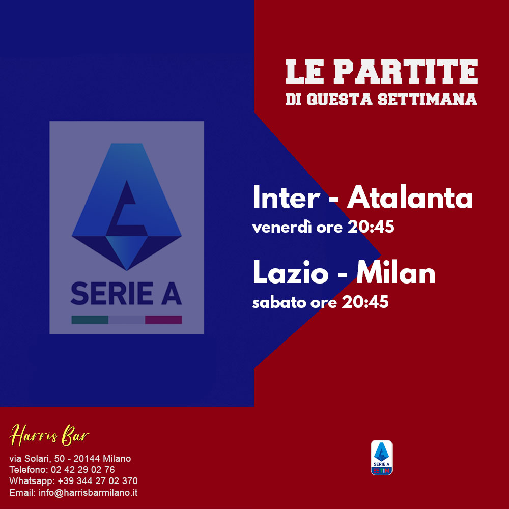 Harris Bar Milano | Pub, Locale, Partite di Calcio Serie A | Calcio in diretta Milano Champions League, Serie A, Giornata 1